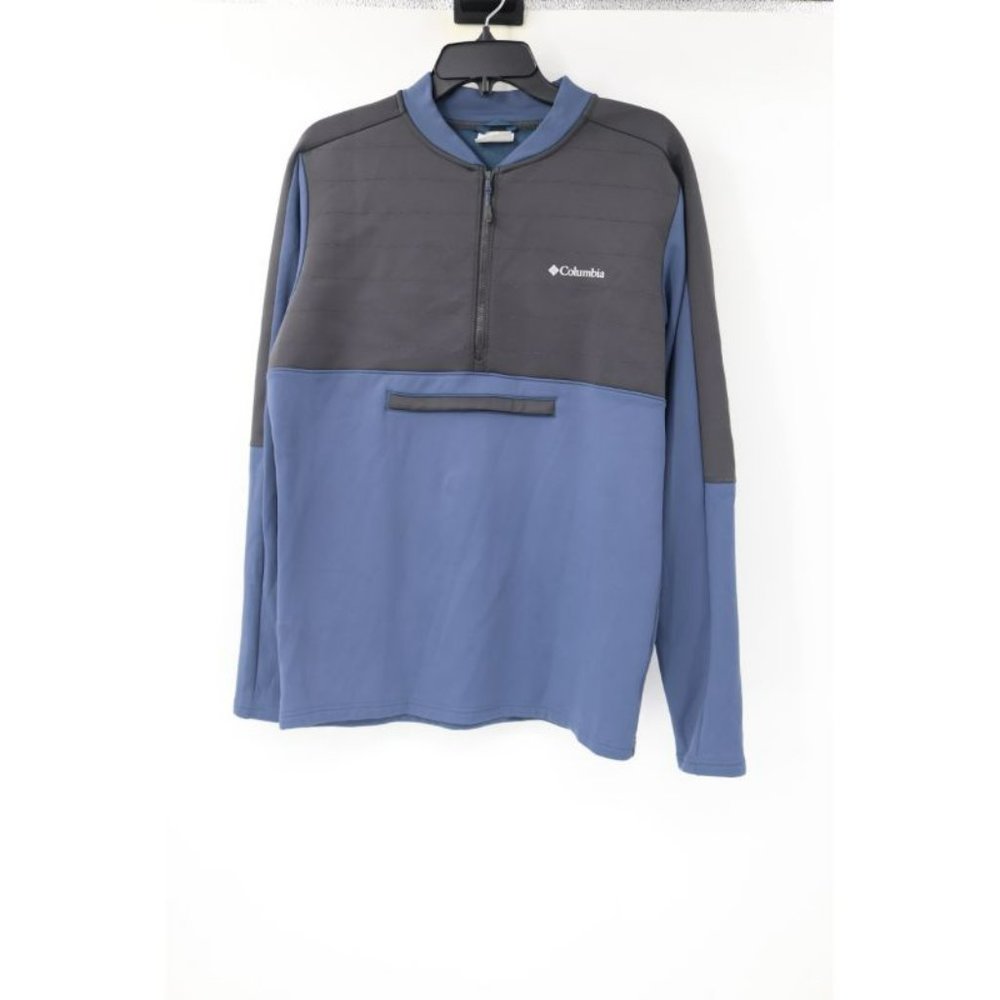columbia tech trail hybrid pullover Mens Size Small 1/4 Zip Long Sleeve pocket